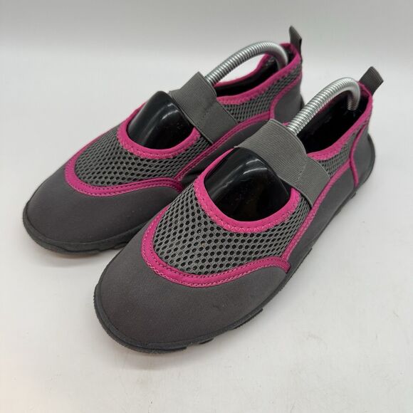 Athletech Shoes - Athletech Swim Wade Water Shoes Womens 6 Gray & Pink Pool Beachcore Coastalcore